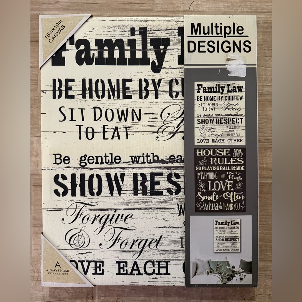 Family Law Canvas Wall Art